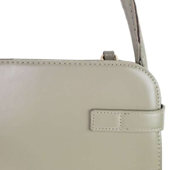 Halston Satchel, Sage Vegan Leather with Matching Interior - Picture 3 of 7